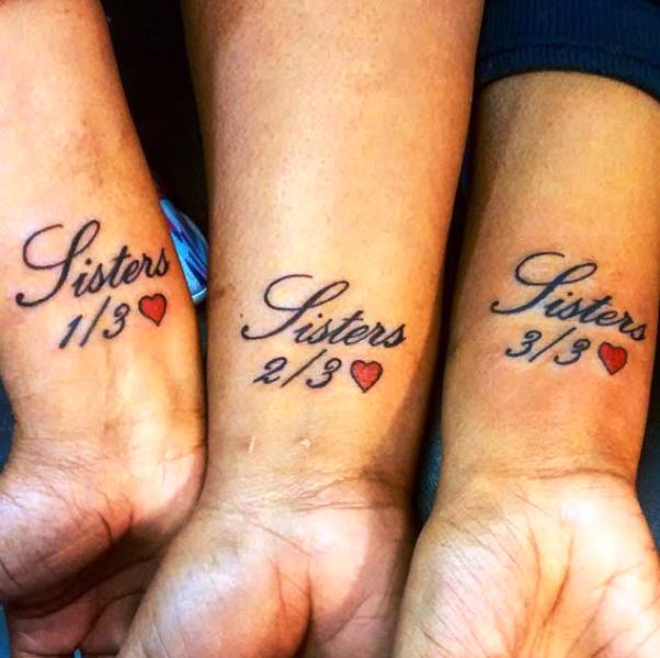 Sisters Tattoo On Wrist