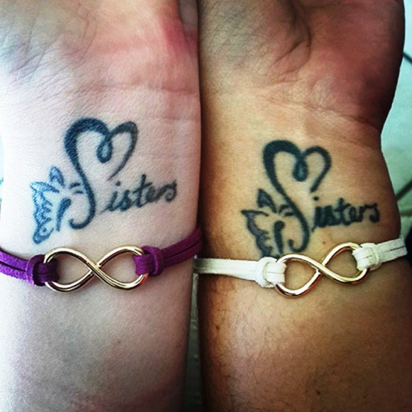 Sisters Wrist Tattoo