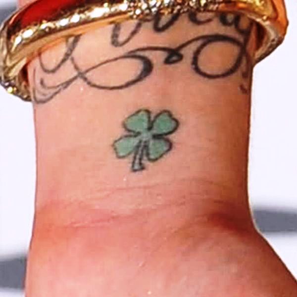 Small Four Leaf Tattoo On Wrist