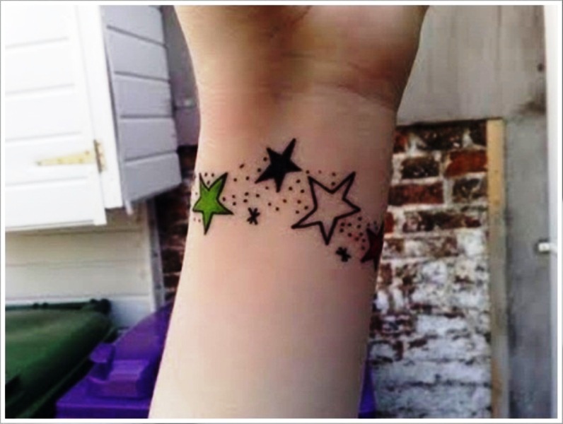 Stars Wrist Tattoo