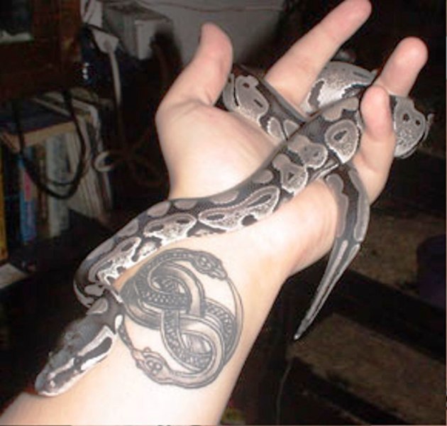 Stunning Snake Wrist Tattoo