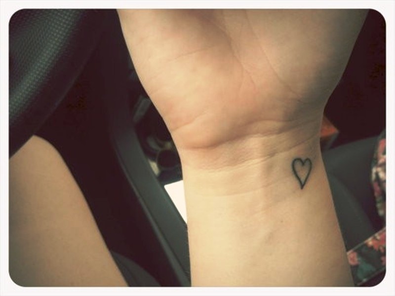 Sweet Heart Tattoo On Wrist