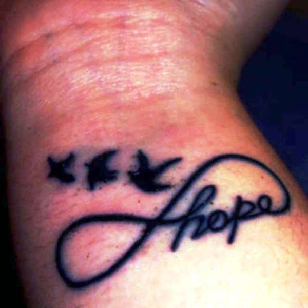 Sweet Hope Tattoo On Wrist