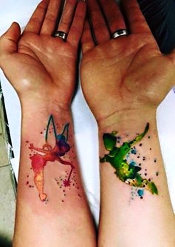 Sweet Peter Pan Tattoo On Wrist