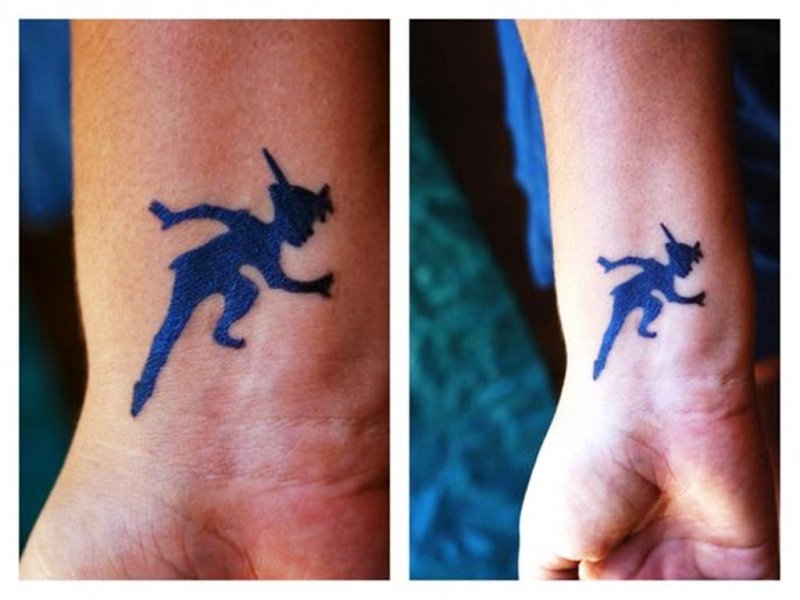 Sweet Peter Pan Wrist Tattoo
