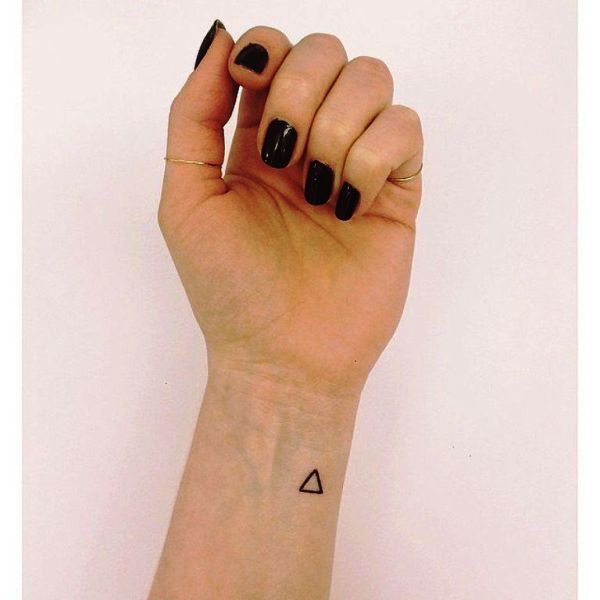 Sweet Small Triangle Tattoo