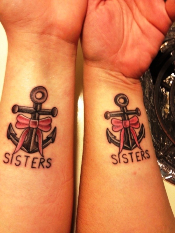 Sweet Sisters Tattoo On Wrist