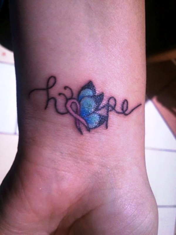 Trendy Butterfly Tattoo On Wrist