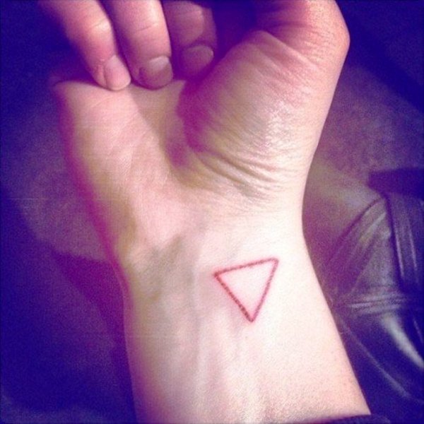 Triangle Tattoo On Wrist