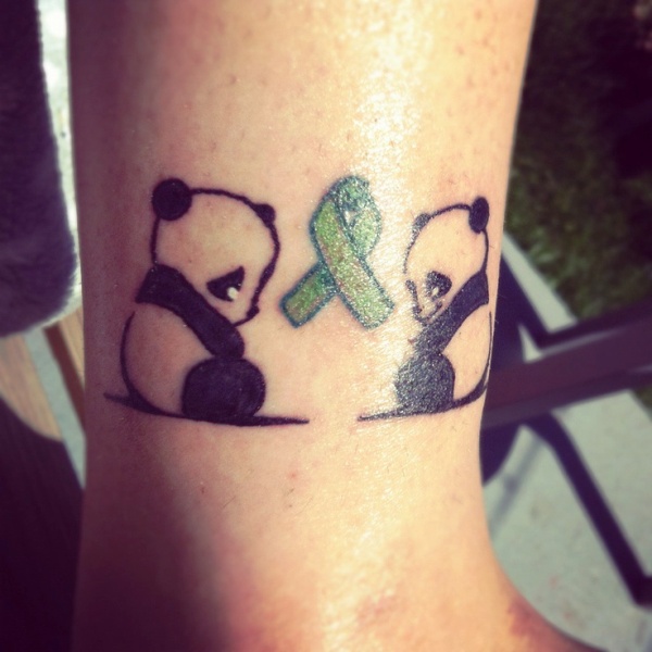 Two Cute Panda Tattoo On Wrist
