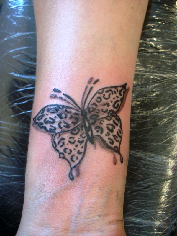 Unique Butterfly Tattoo On Wrist