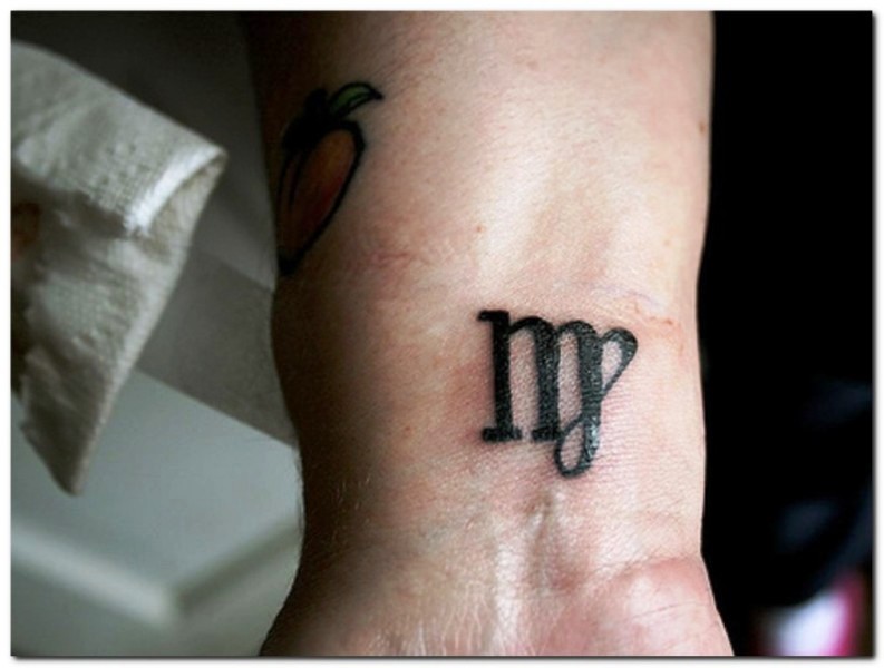 Virgo Tattoo Design On Wrist