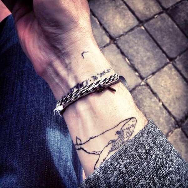 Whale Wrist Tattoo