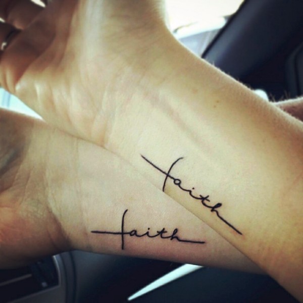 Wonderful Faith Wrist Tattoo