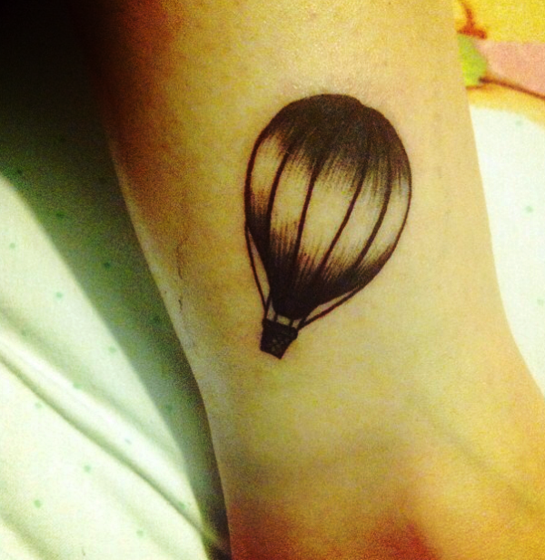 Wonderful Hot Air Balloon Tattoo