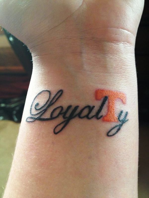 Wonderful Loyalty Tattoo On Wrist