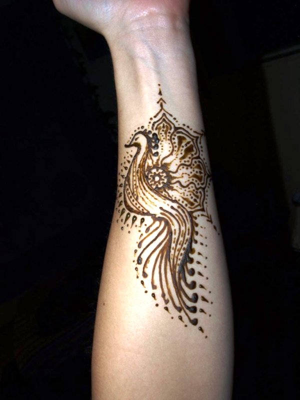 Wonderful Peacock Henna Tattoo