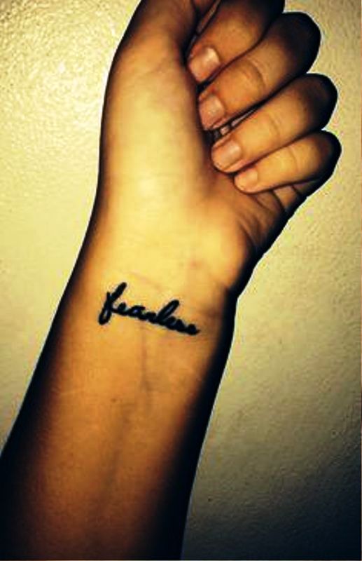 Wrist Fearless Tattoo