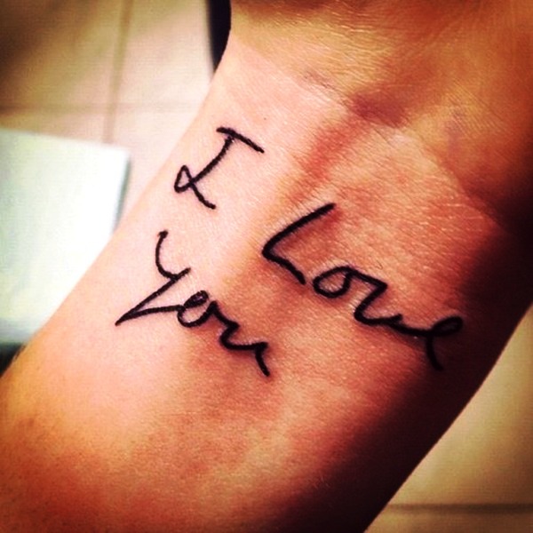 Wrist I Love You Tattoo