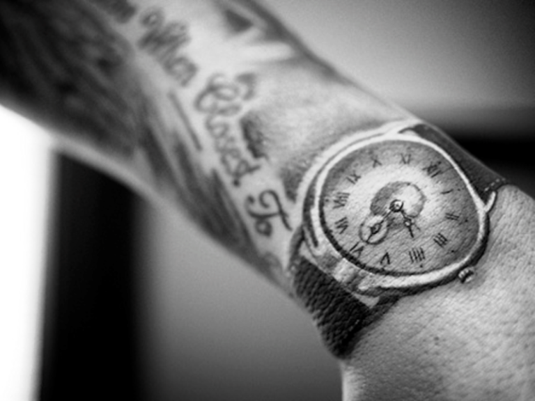 nice clock tattoos