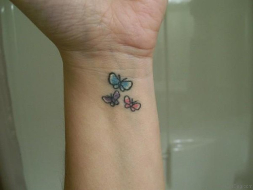 Small-sweet-Butterflies-Tattoo-On-Wrist-bw1361