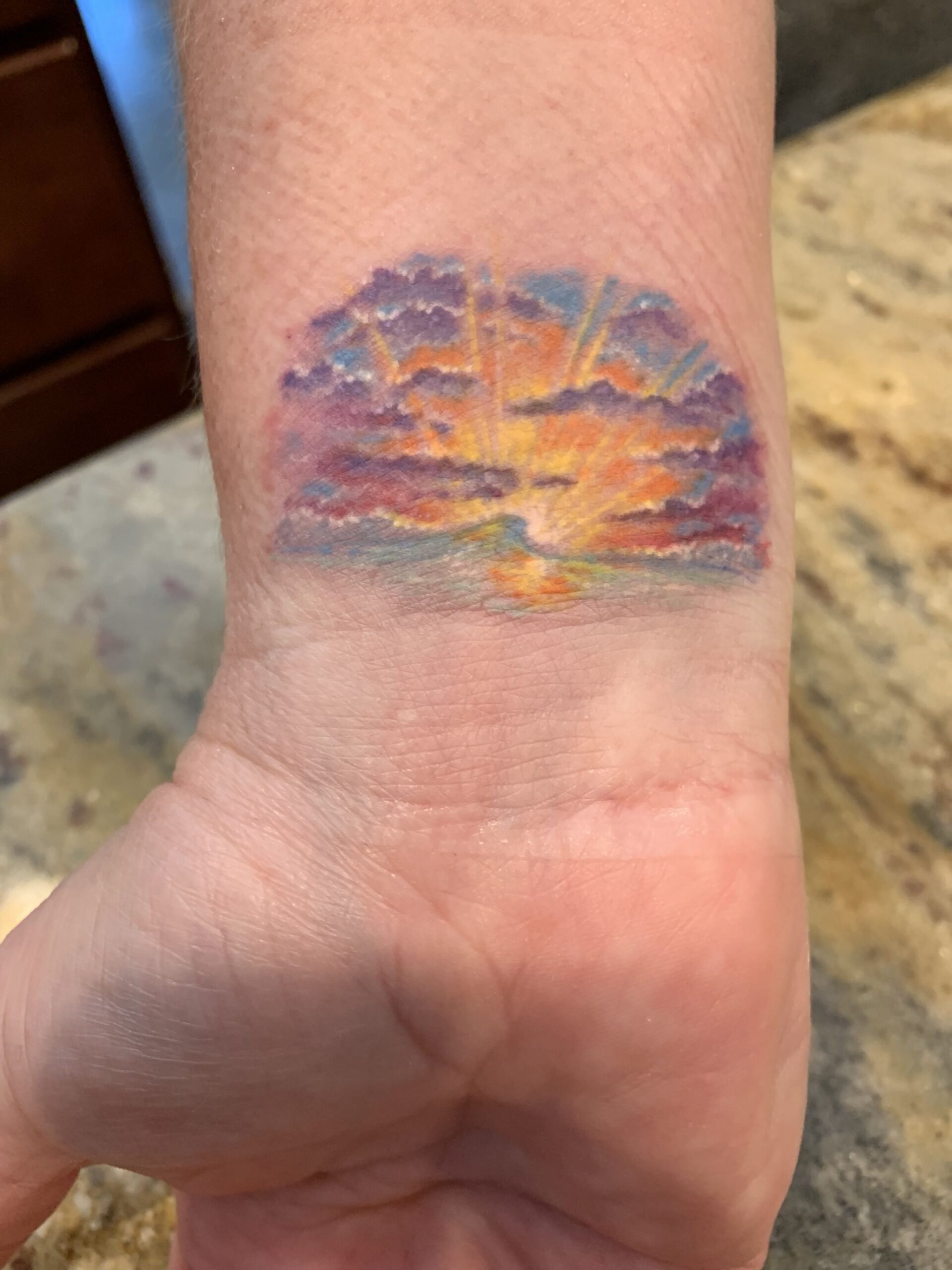 Small Sunset Tattoo03