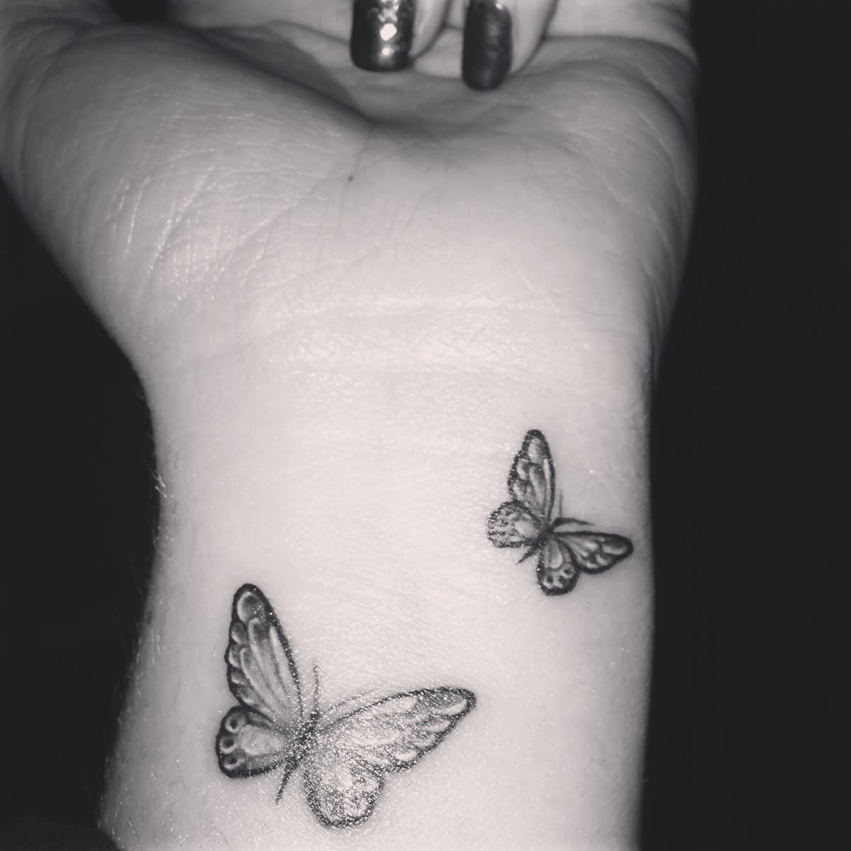 43 Awesome Butterfly Tattoos On Wrist pertaining to size 1200 X 1200 - Arm Tattoo Sites